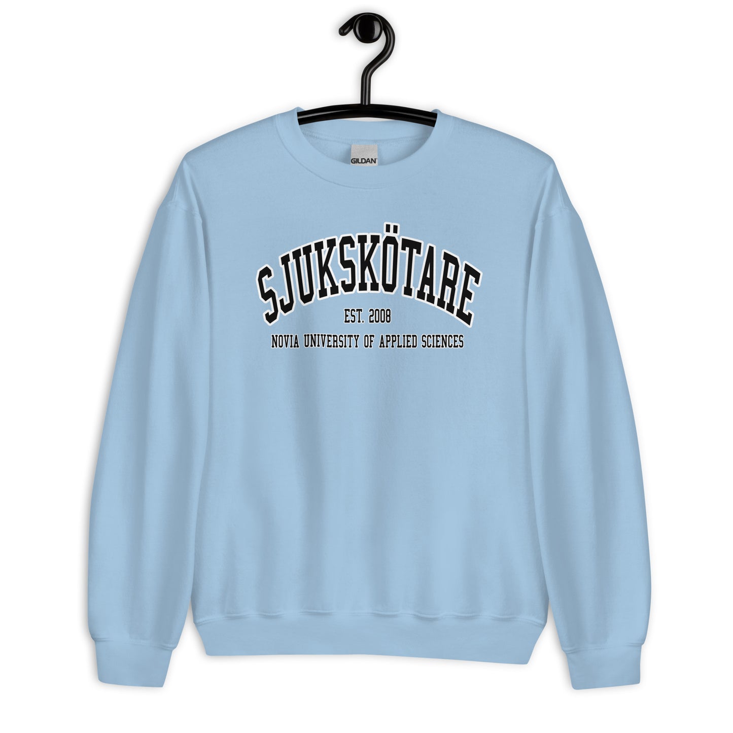 Sjukskötare Sweatshirt Svart Tryck