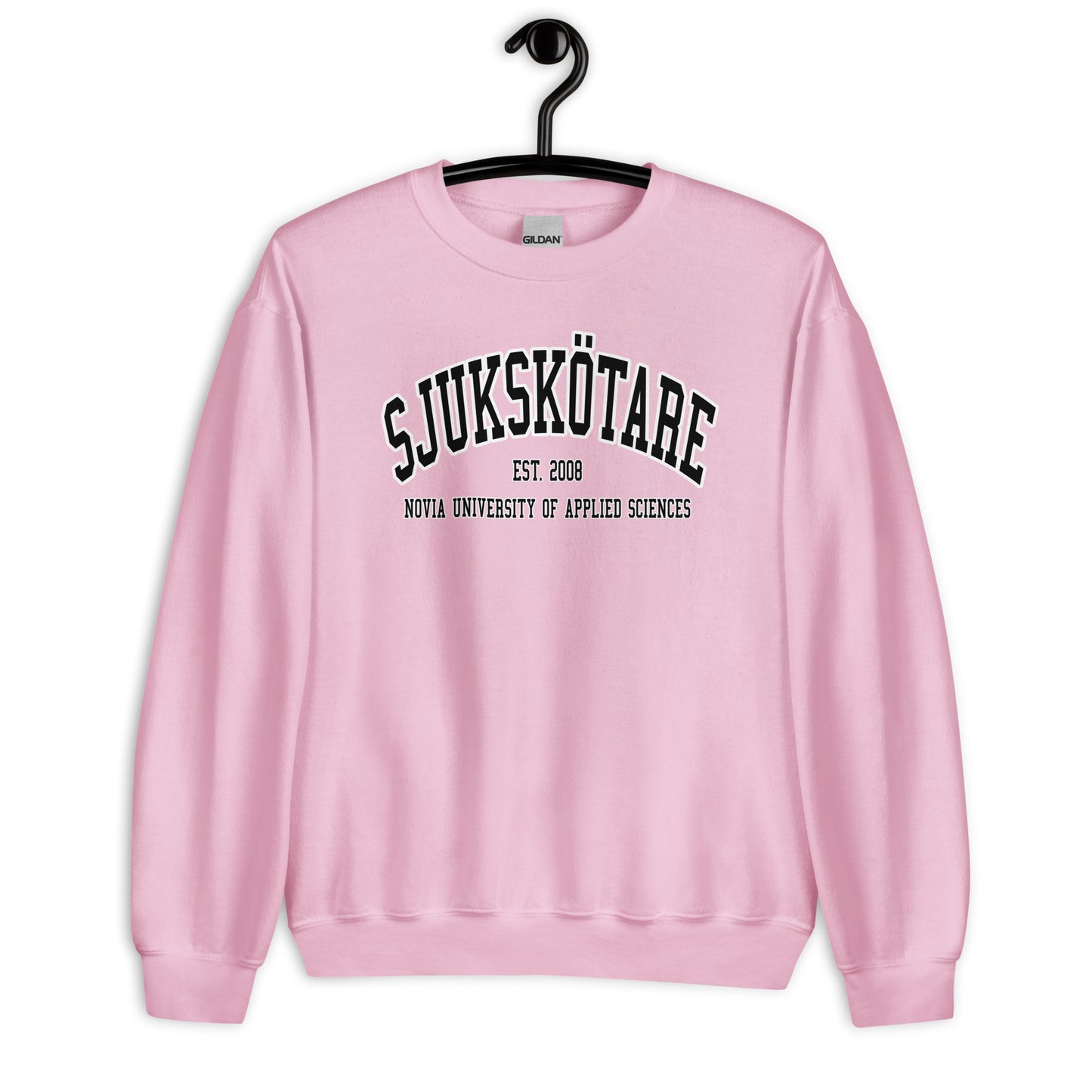 Sjukskötare Sweatshirt Svart Tryck