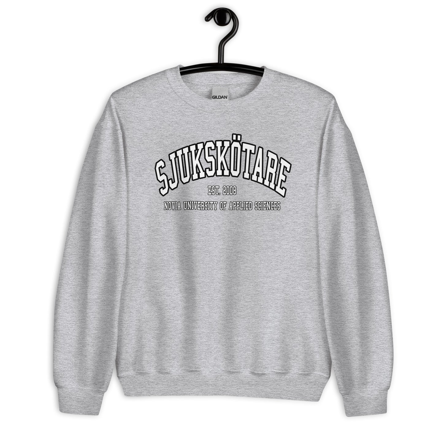 Sjukskötare Sweatshirt Vitt Tryck