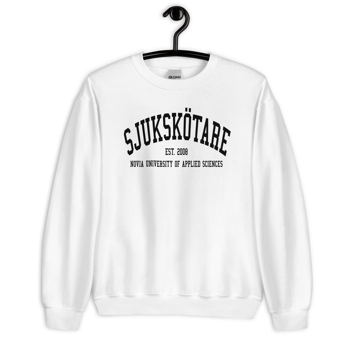 Sjukskötare Sweatshirt Svart Tryck