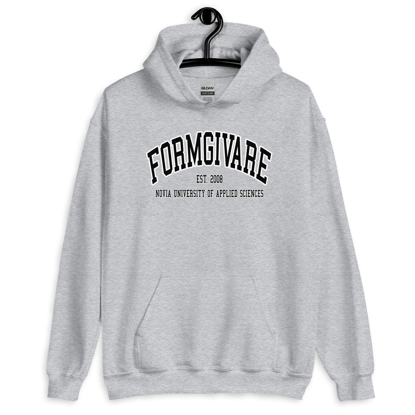 Formgivare Hoodie Svart Tryck