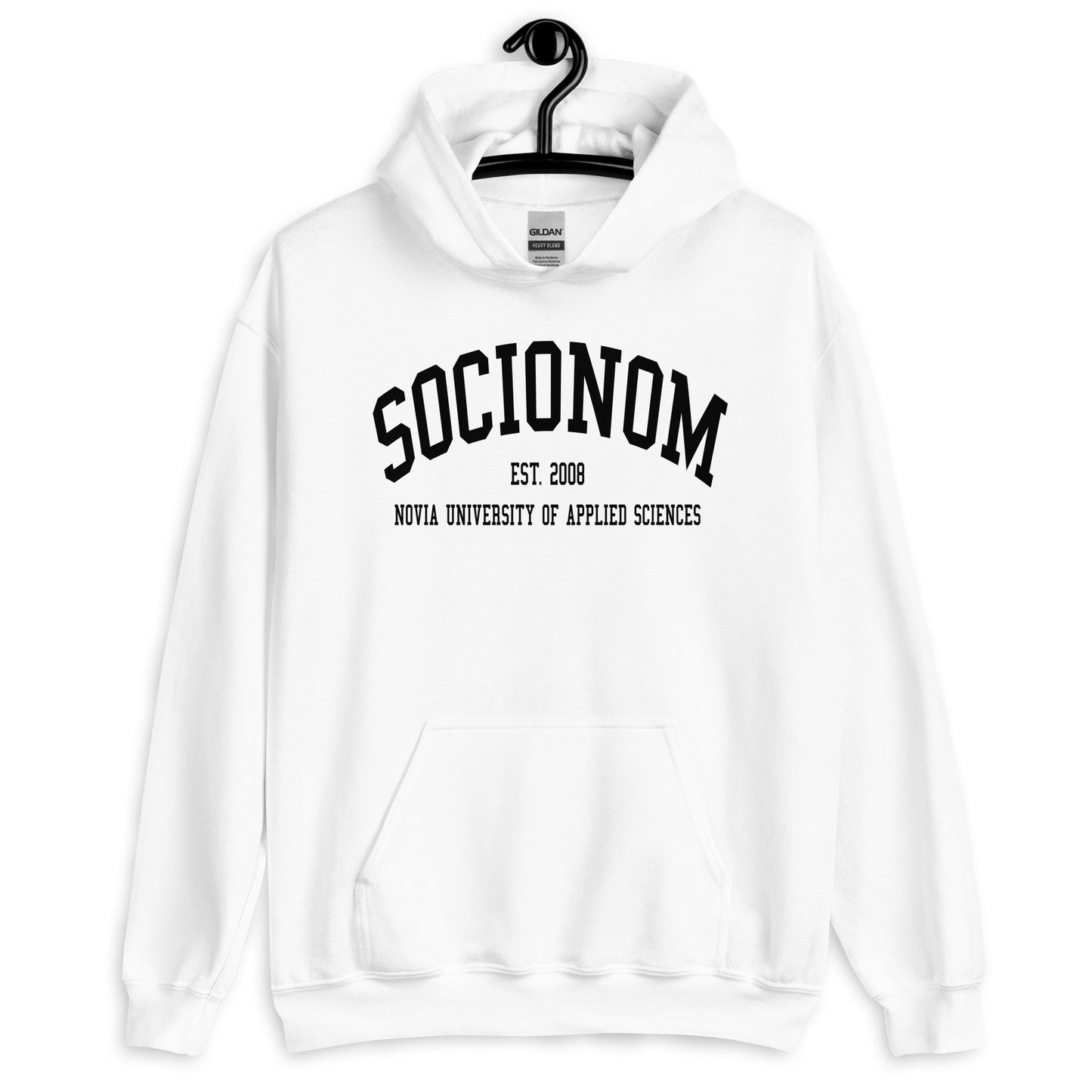 Socionom Hoodie Svart Tryck