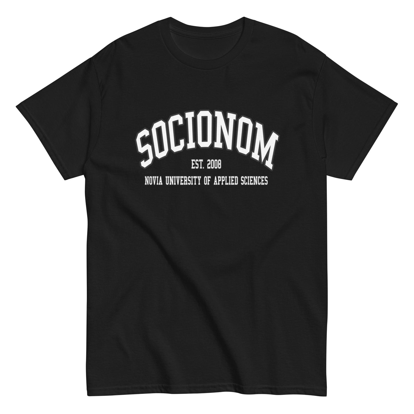 Socionom Tee Vitt Tryck