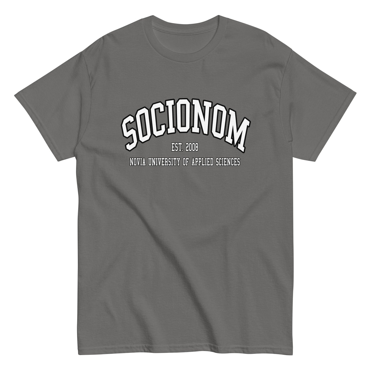 Socionom Tee Vitt Tryck