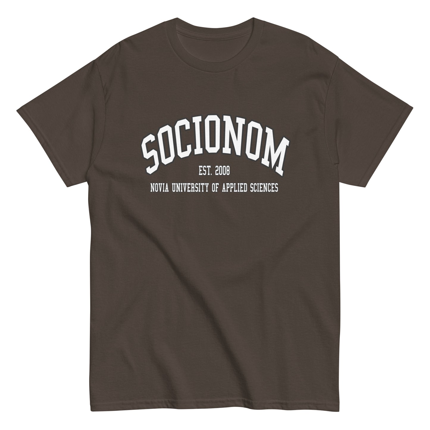 Socionom Tee Vitt Tryck