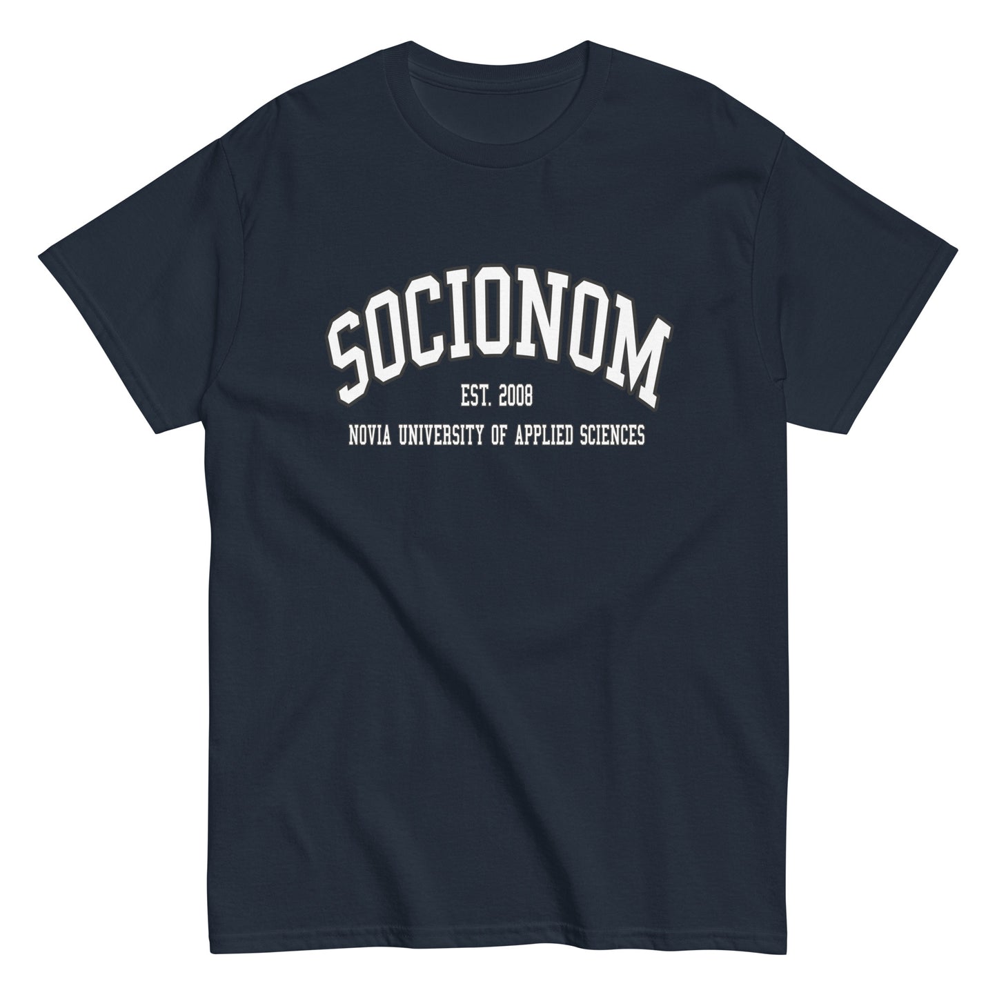 Socionom Tee Vitt Tryck