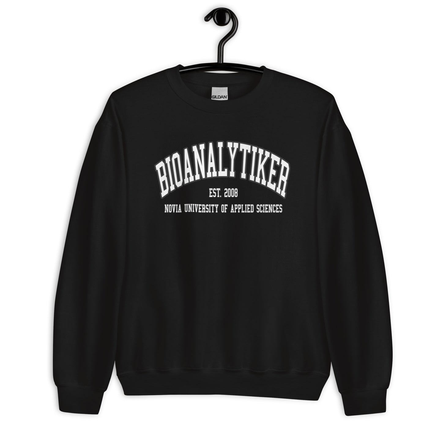 Bioanalytiker Sweatshirt Vitt Tryck