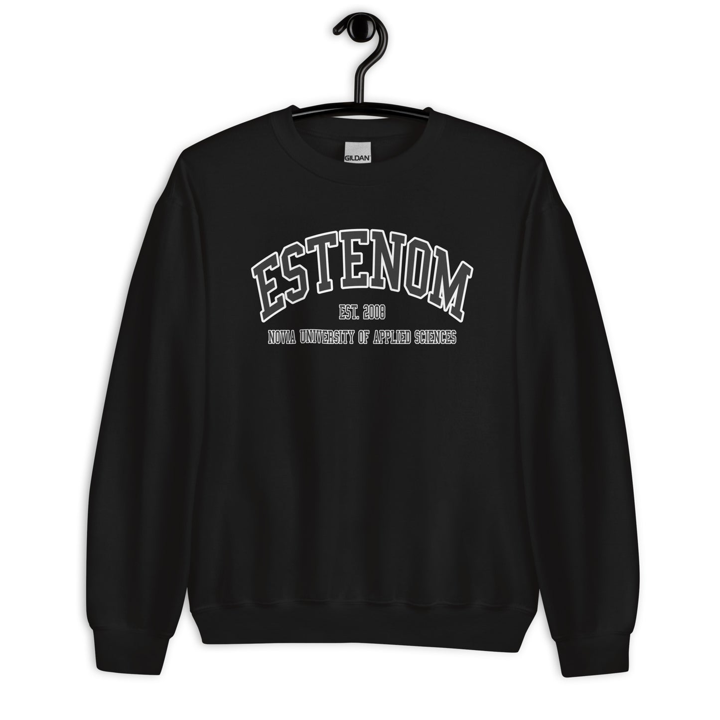 Estenom Sweatshirt Svart Tryck