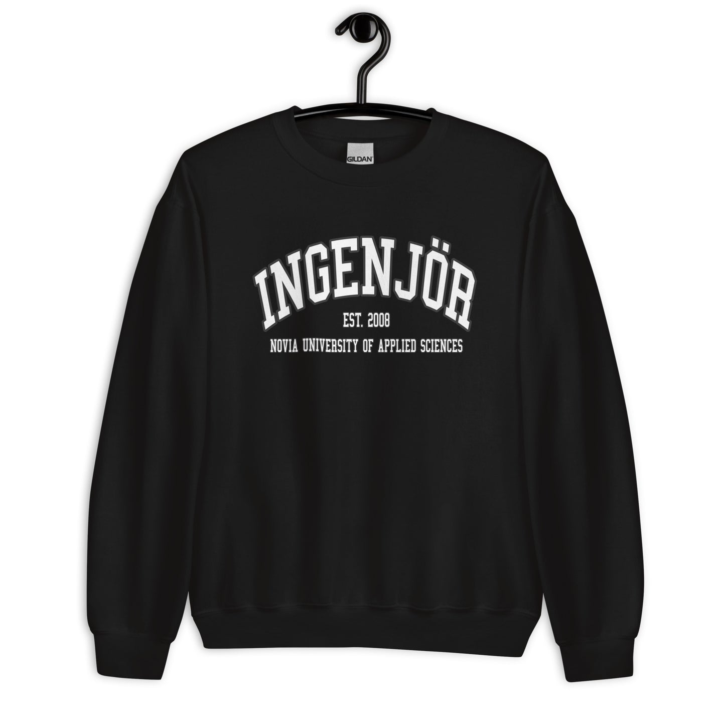 Ingenjör Sweatshirt Vitt Tryck