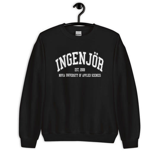 Ingenjör Sweatshirt Vitt Tryck