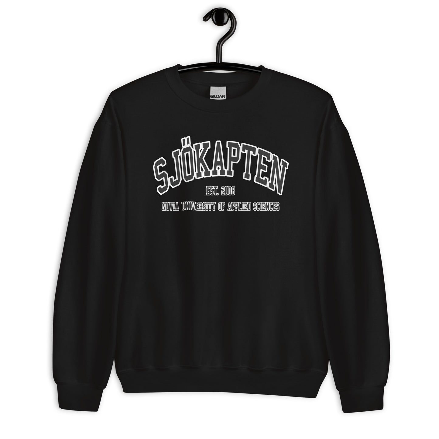 Sjökapten Sweatshirt Svart Tryck