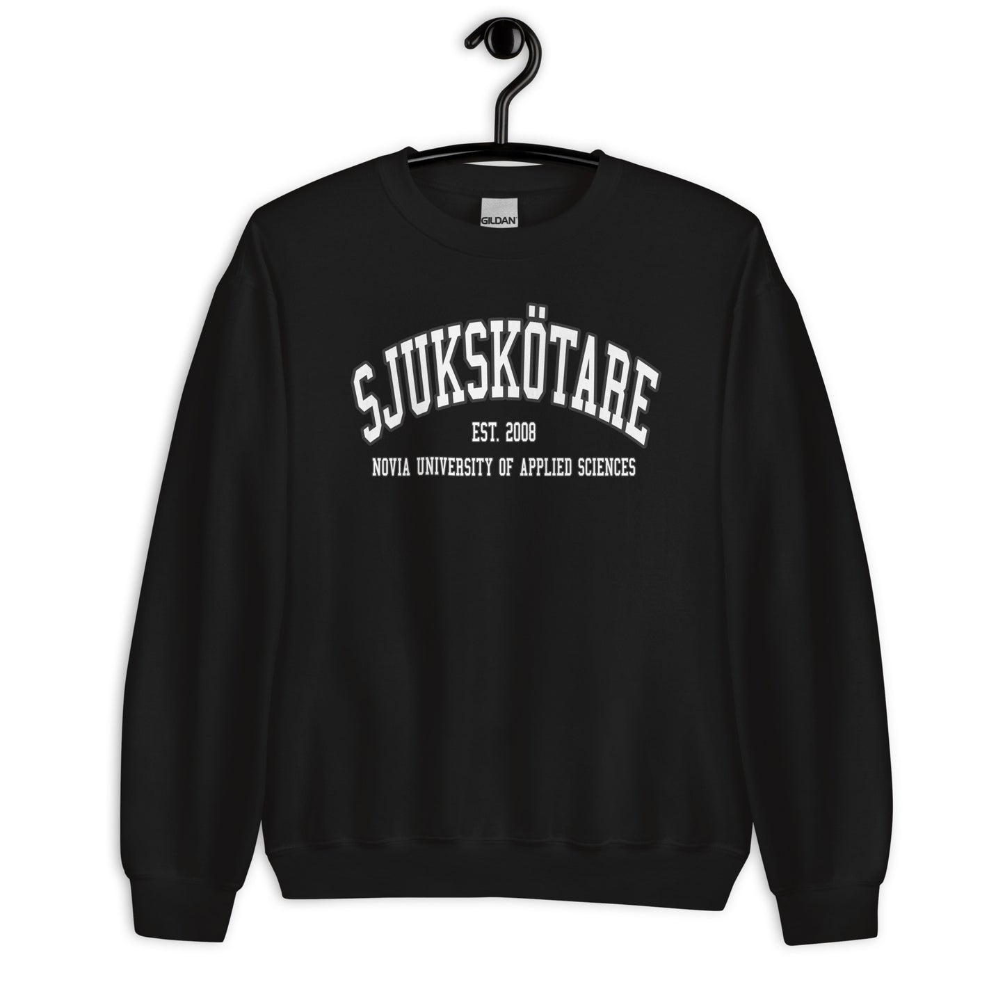 Sjukskötare Sweatshirt Vitt Tryck