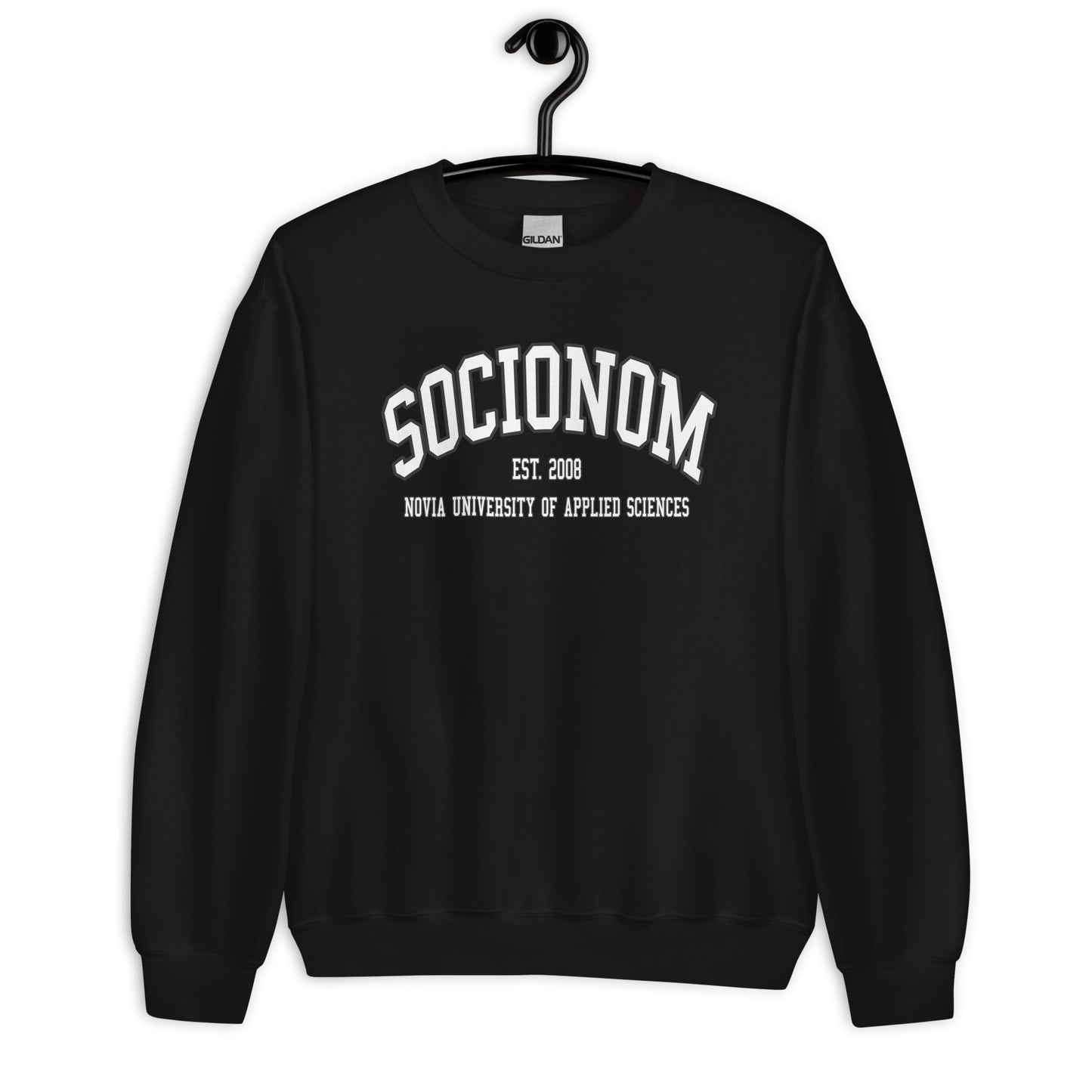 Socionom Sweatshirt Vitt Tryck