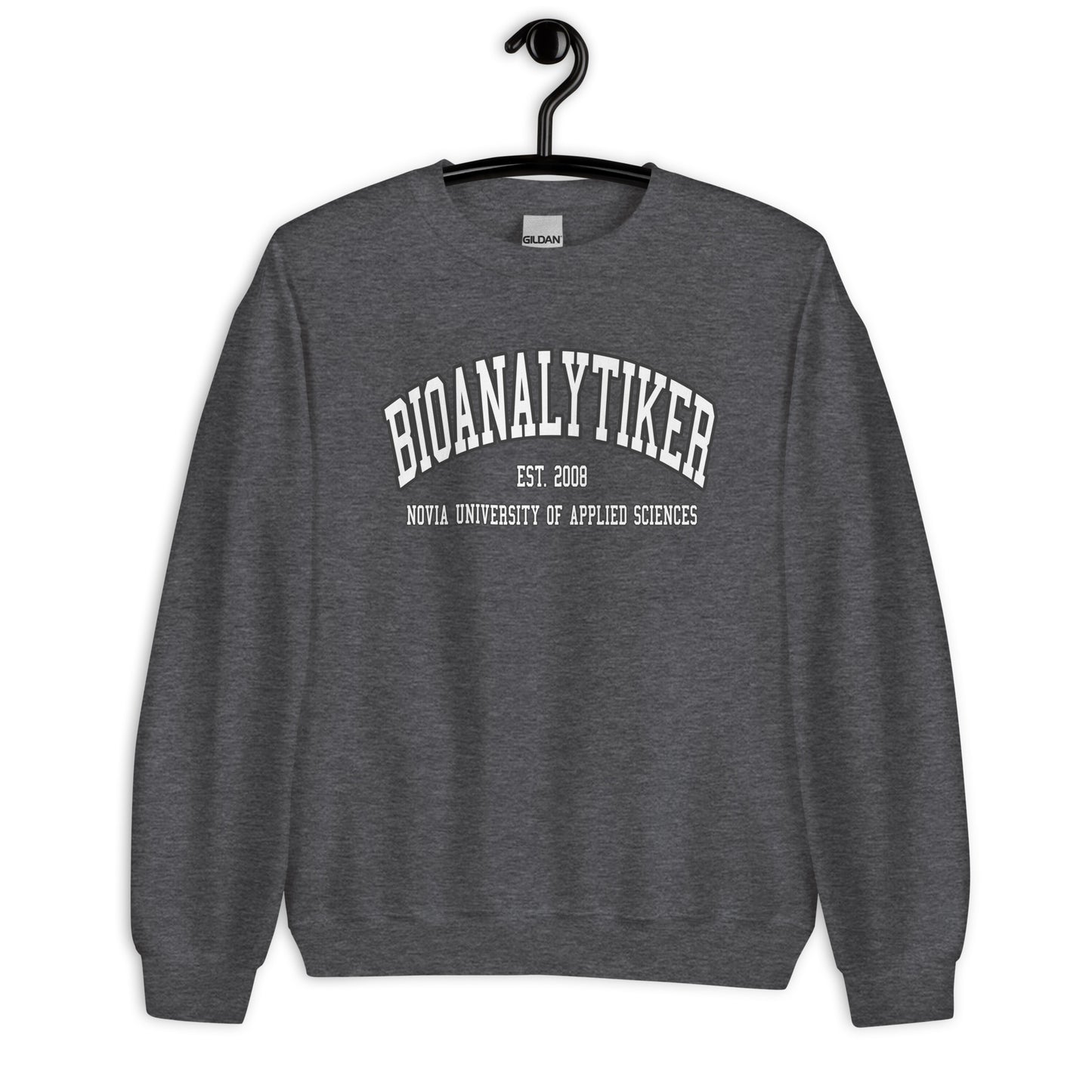 Bioanalytiker Sweatshirt Vitt Tryck