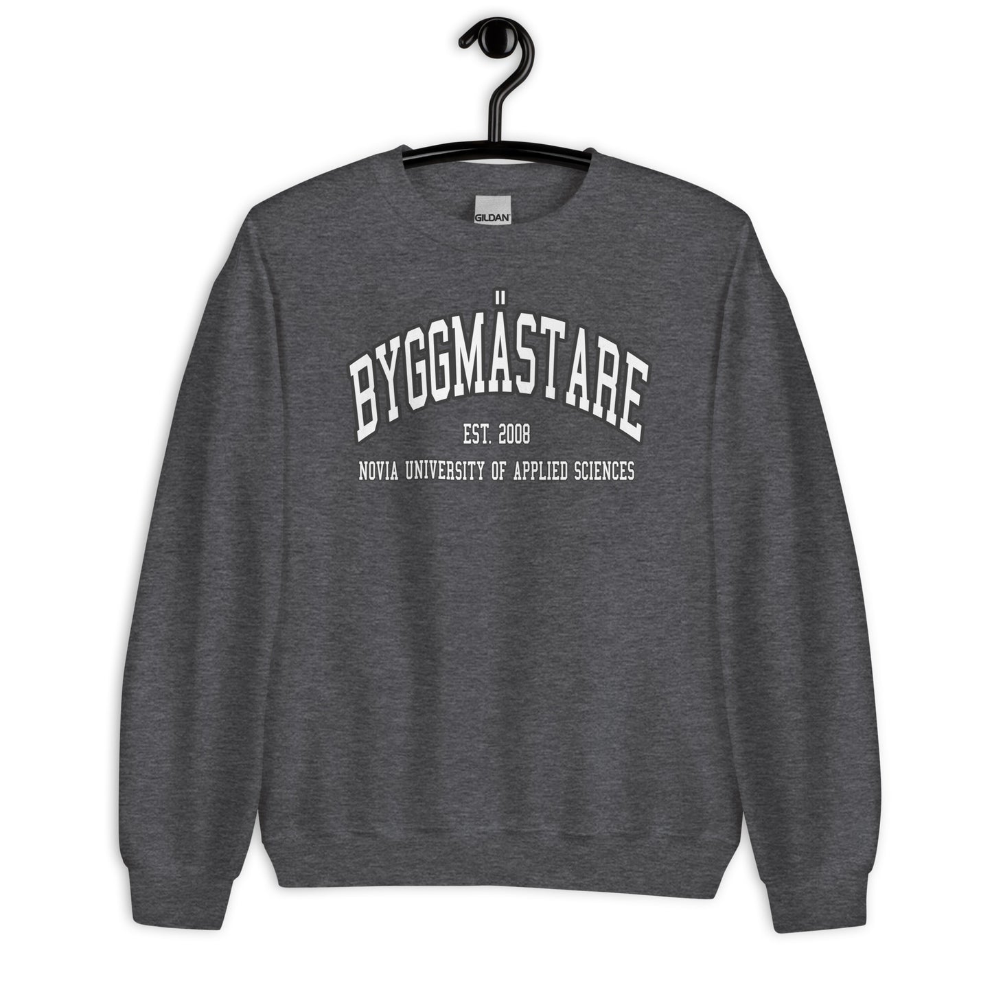 Byggmästare Sweatshirt Vitt Tryck