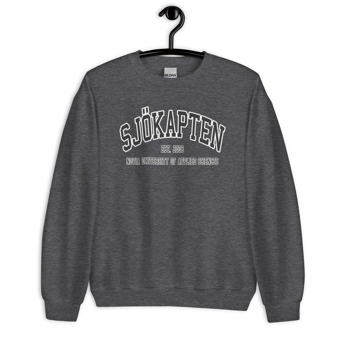 Sjökapten Sweatshirt Svart Tryck