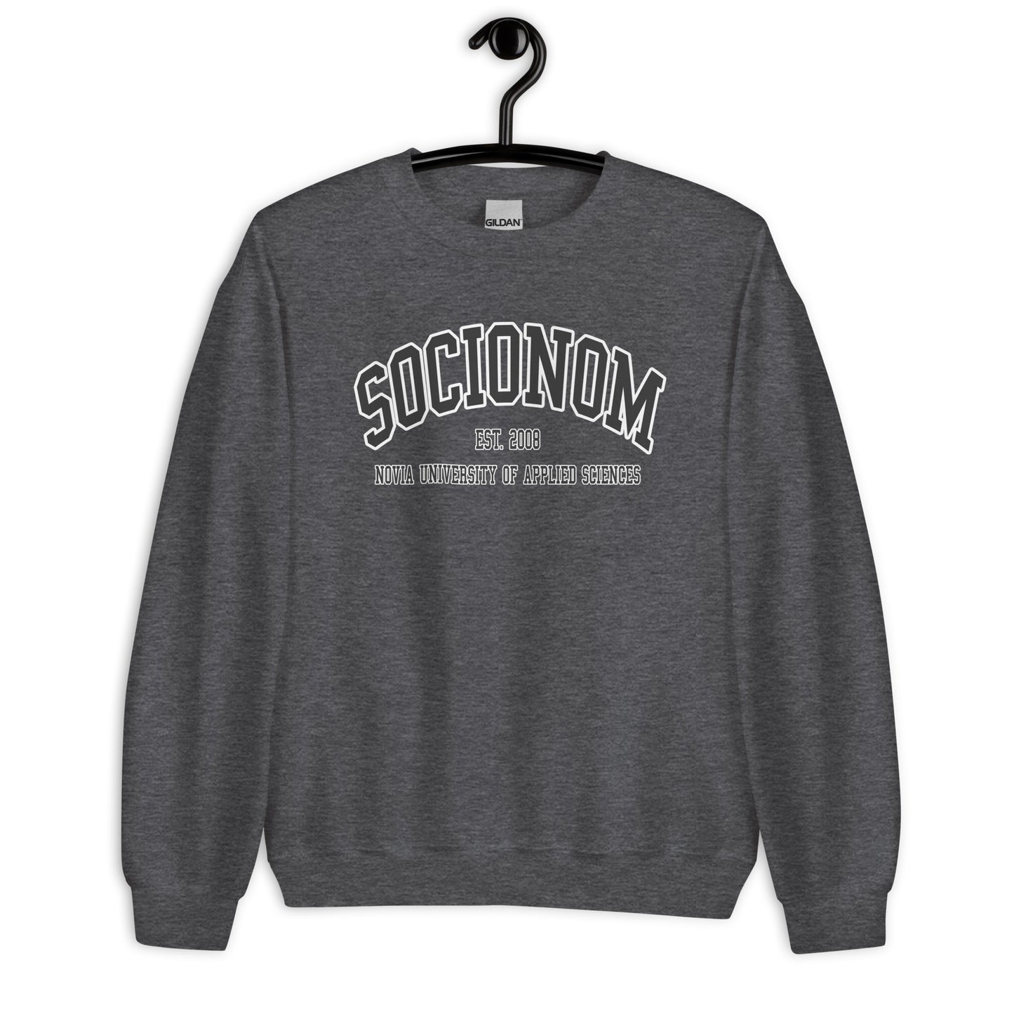 Socionom Sweatshirt Svart Tryck