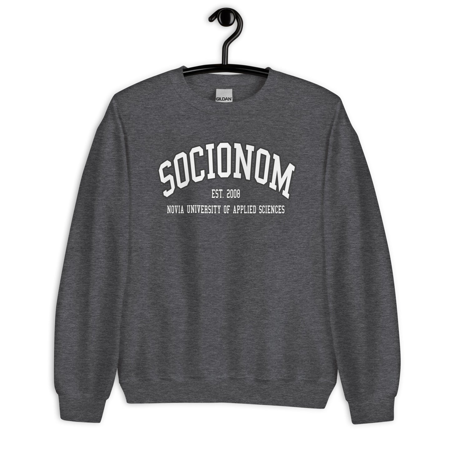 Socionom Sweatshirt Vitt Tryck