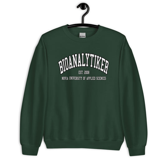 Bioanalytiker Sweatshirt Vitt Tryck