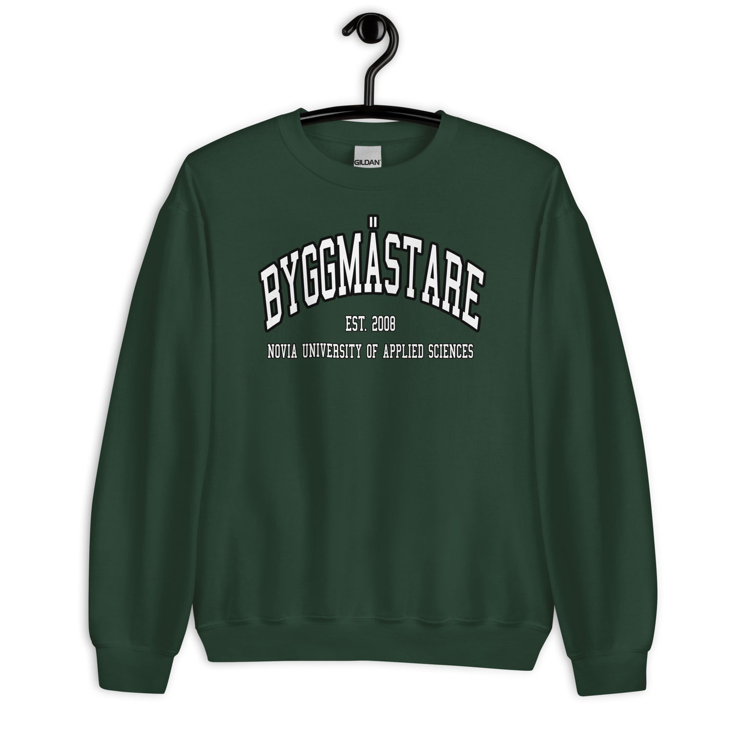 Byggmästare Sweatshirt Vitt Tryck