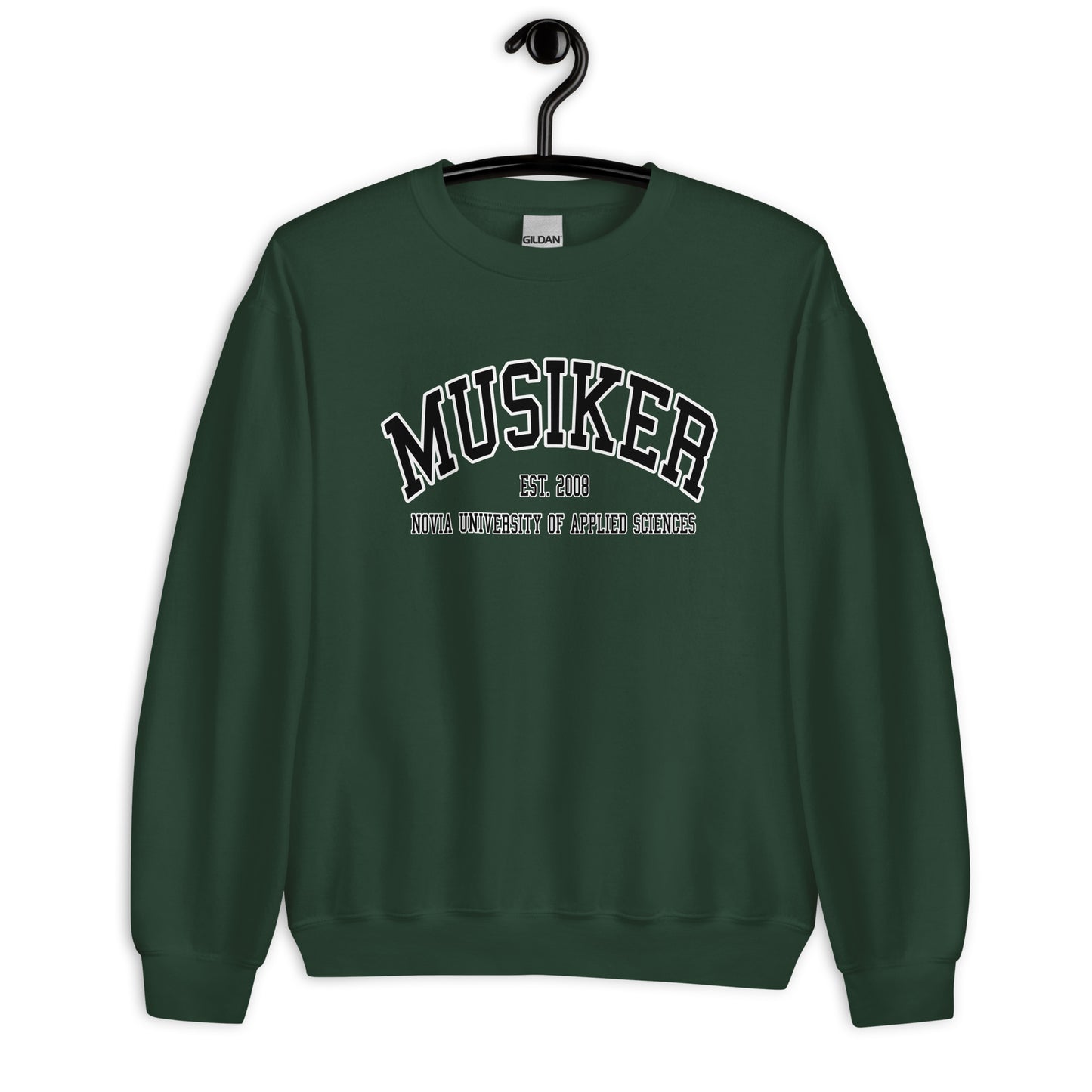 Musiker Sweatshirt Svart Tryck