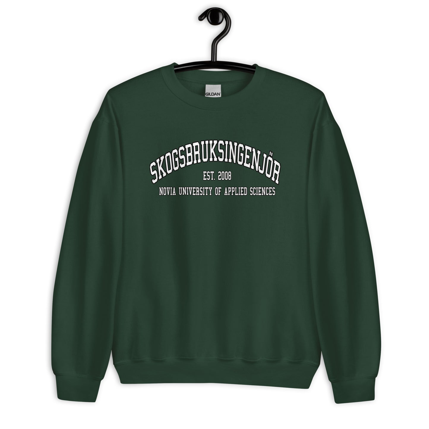 Skogsbruksingenjör Sweatshirt Vitt Tryck