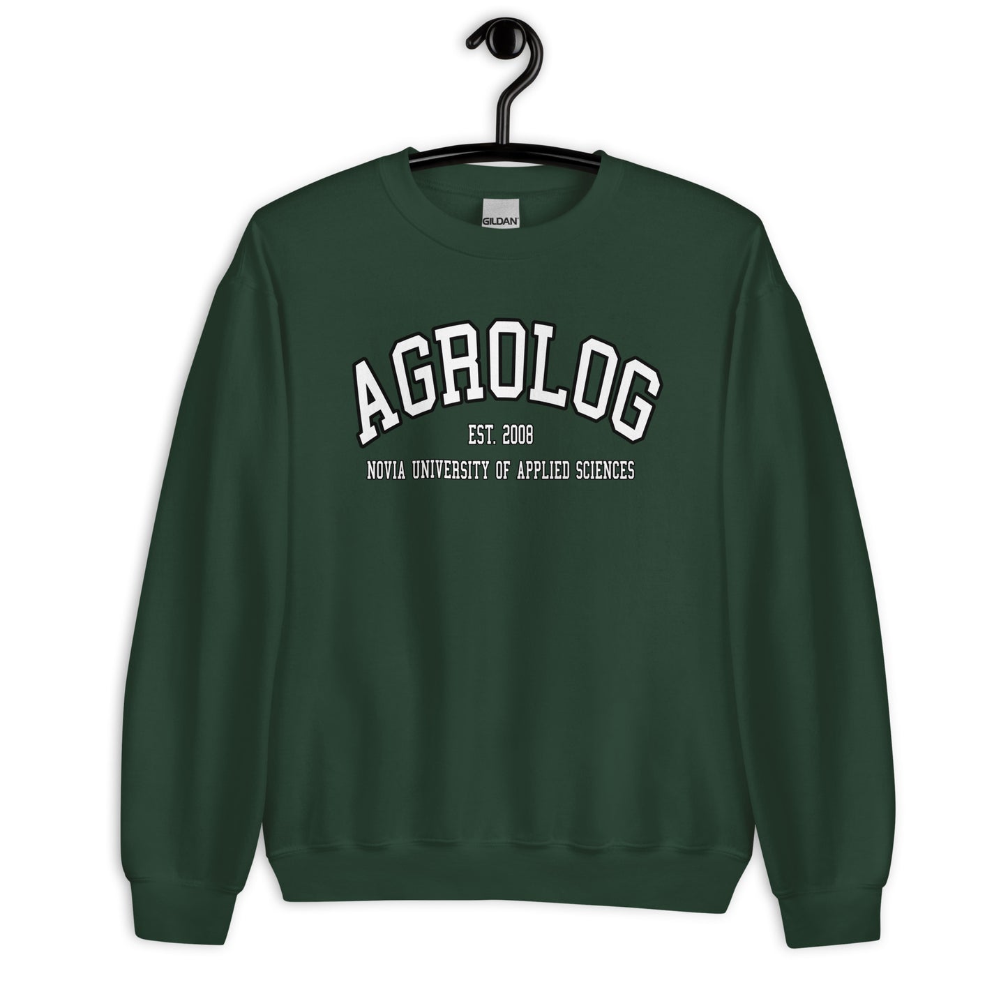 Agrolog Sweatshirt Vitt Tryck