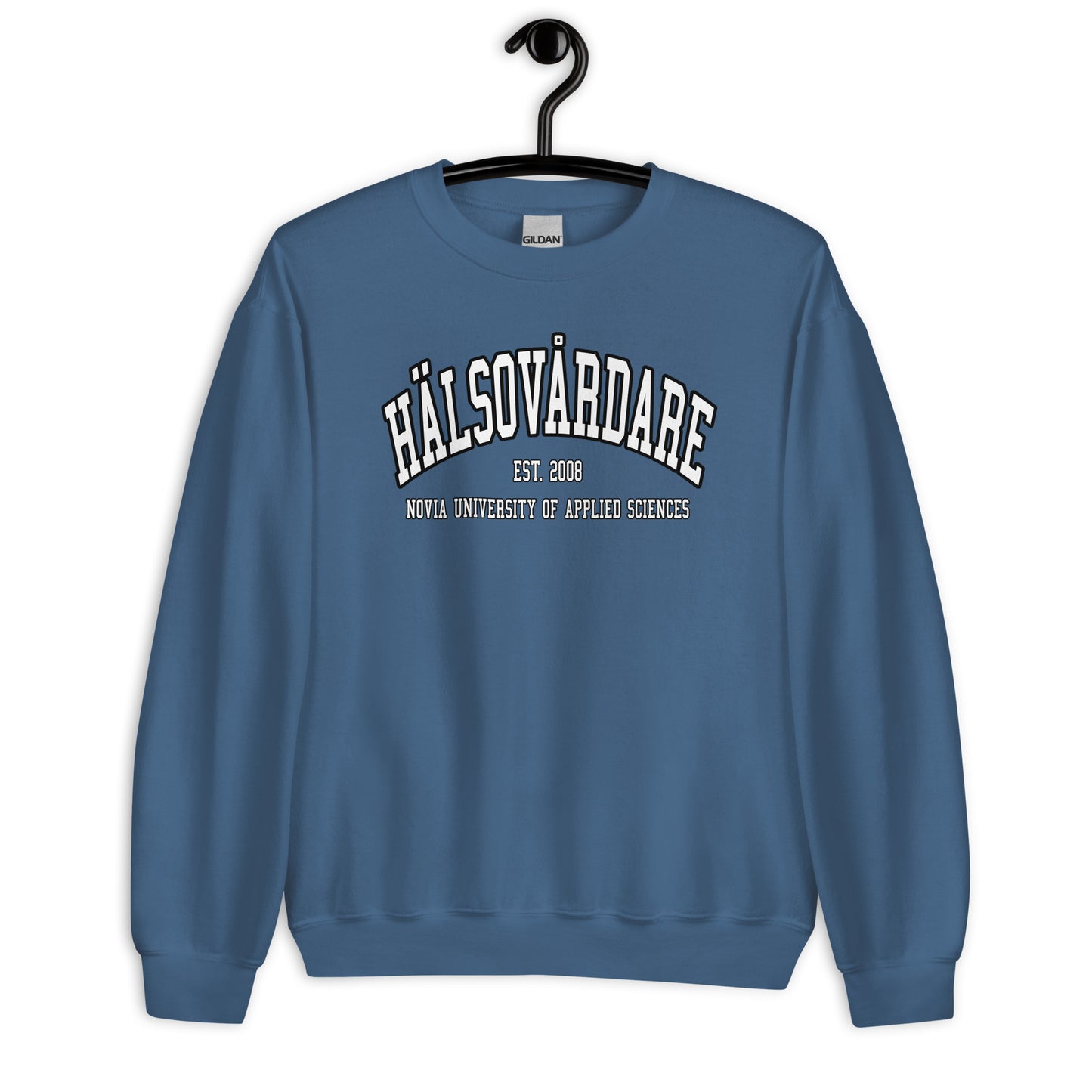 Hälsovårdare Sweatshirt Vitt Tryck