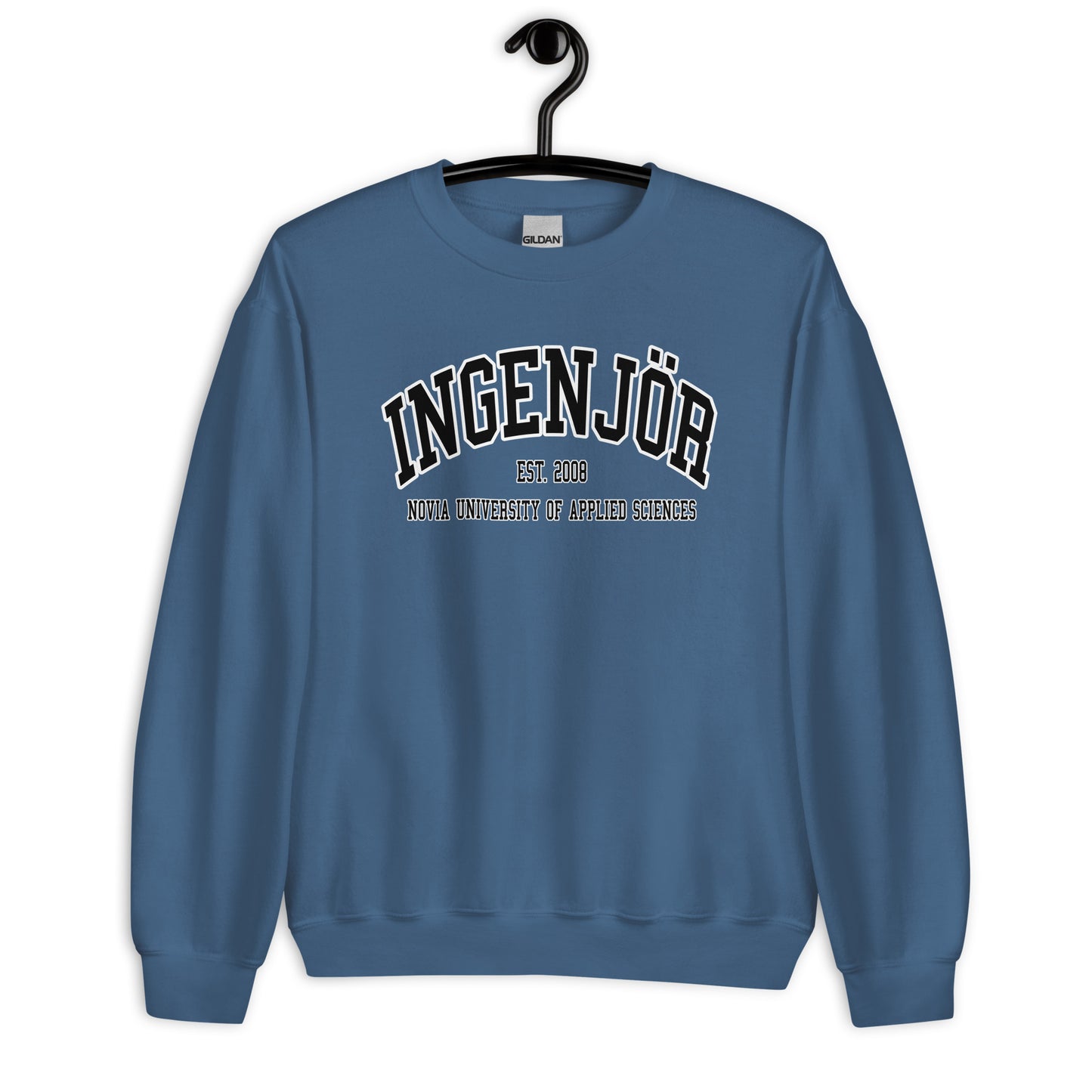 Ingenjör Sweatshirt Svart Tryck