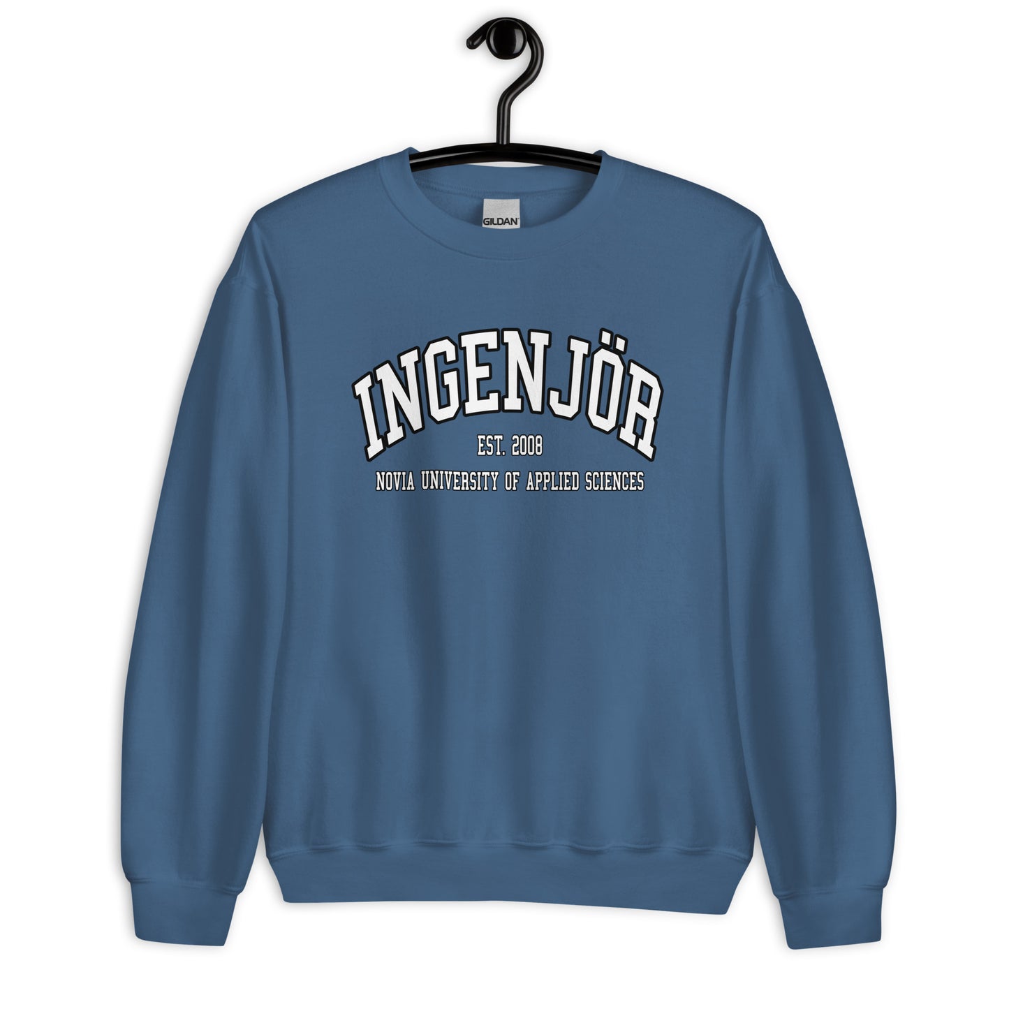 Ingenjör Sweatshirt Vitt Tryck