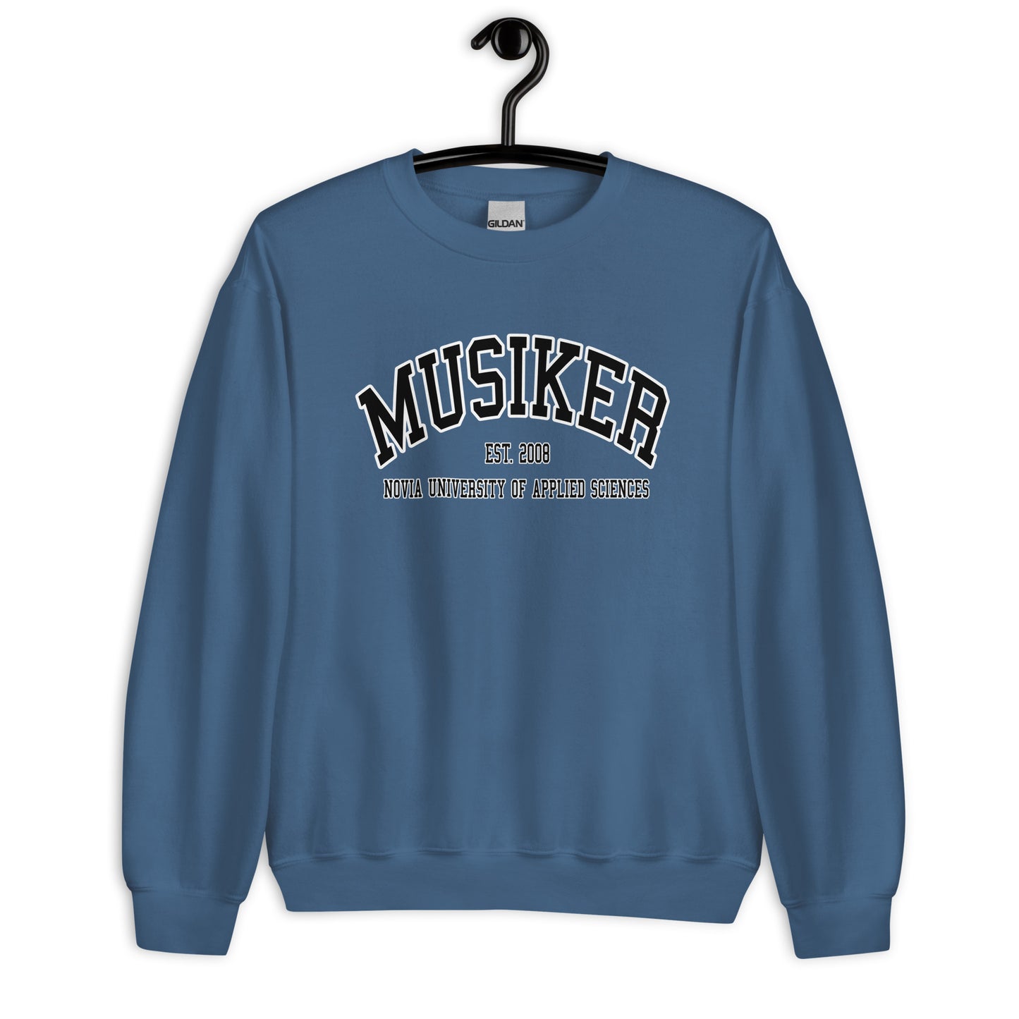 Musiker Sweatshirt Svart Tryck