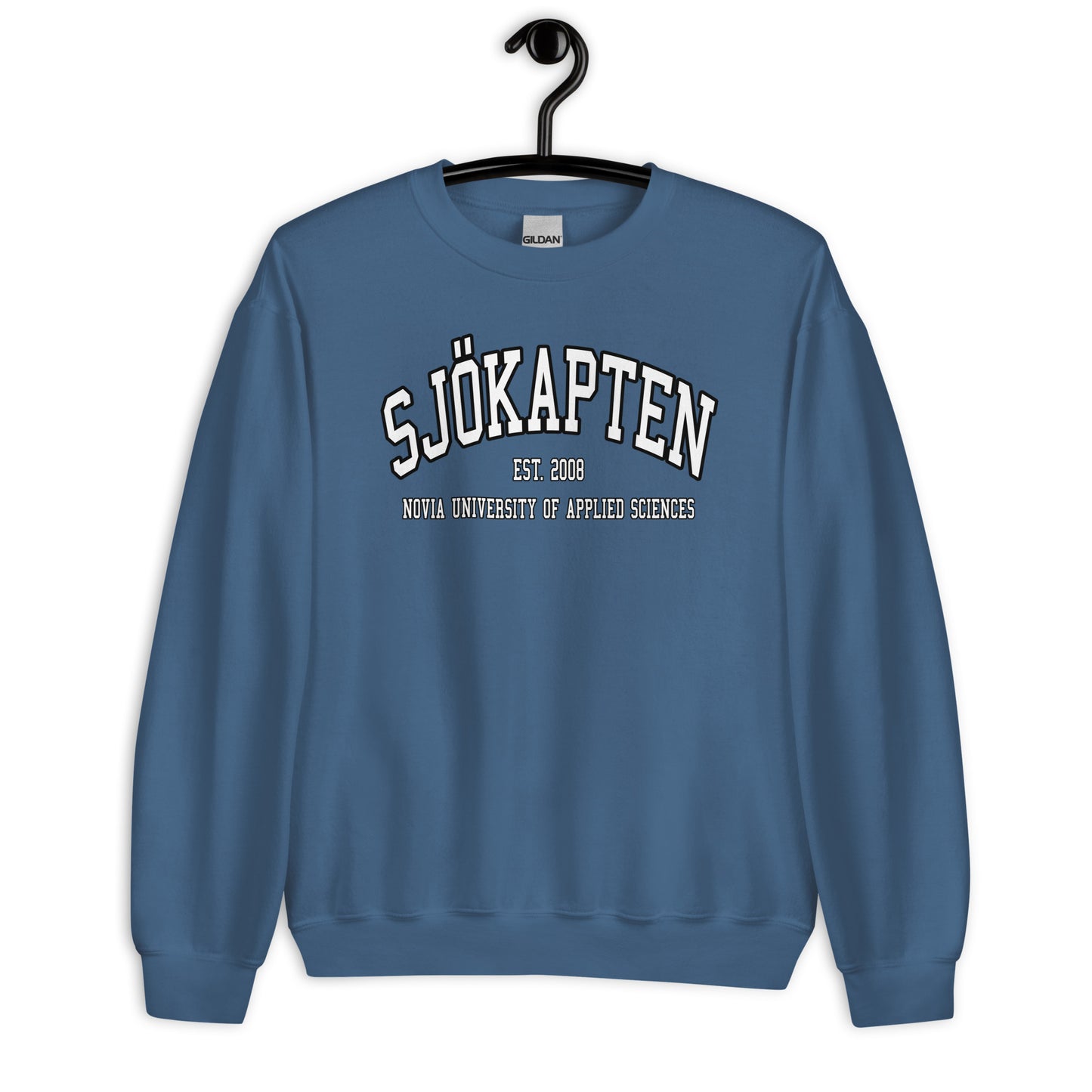 Sjökapten Sweatshirt Vitt Tryck