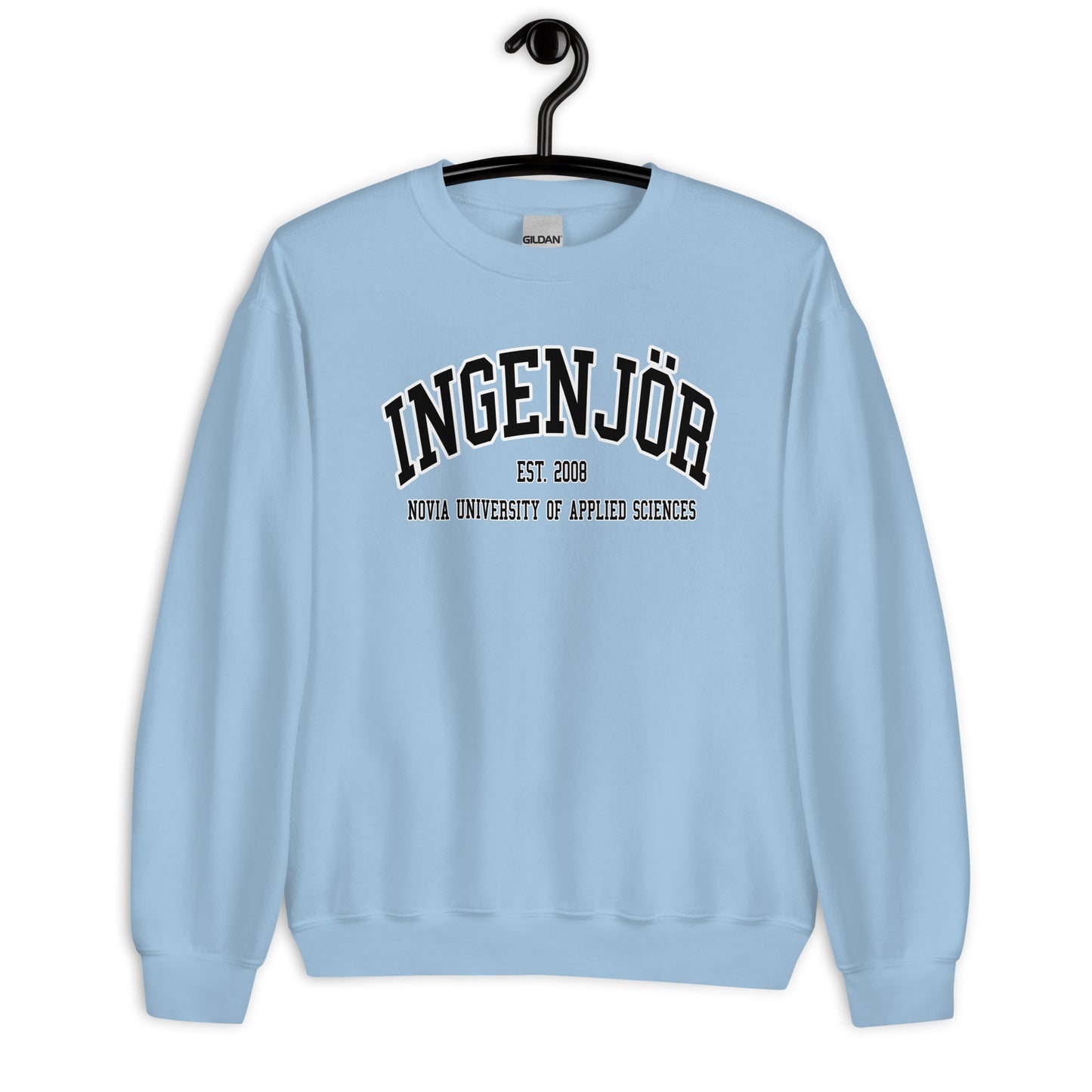 Ingenjör Sweatshirt Svart Tryck