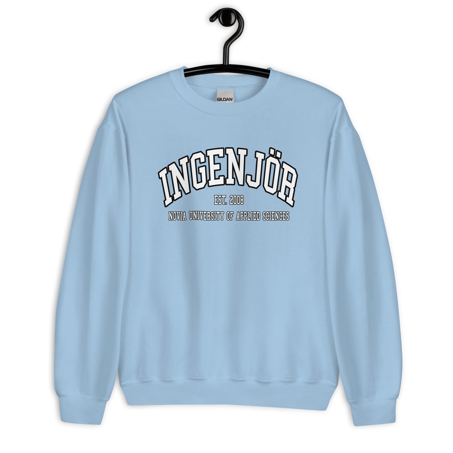 Ingenjör Sweatshirt Vitt Tryck