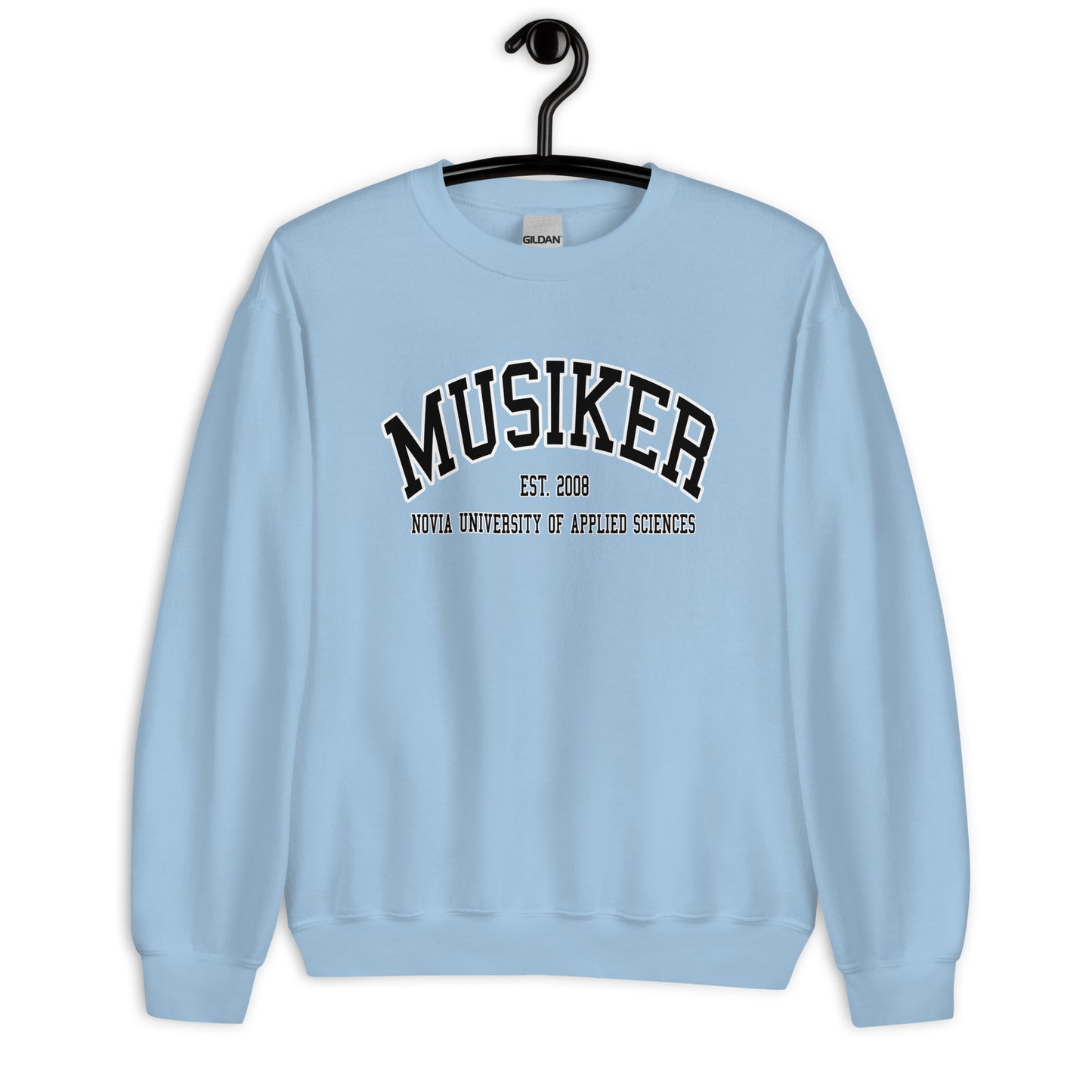 Musiker Sweatshirt Svart Tryck