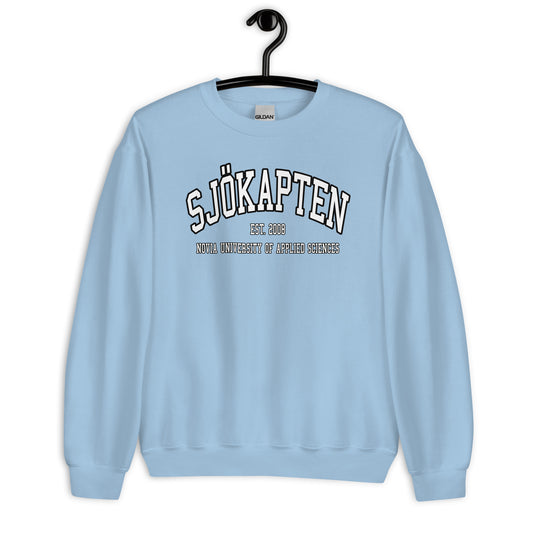 Sjökapten Sweatshirt Vitt Tryck