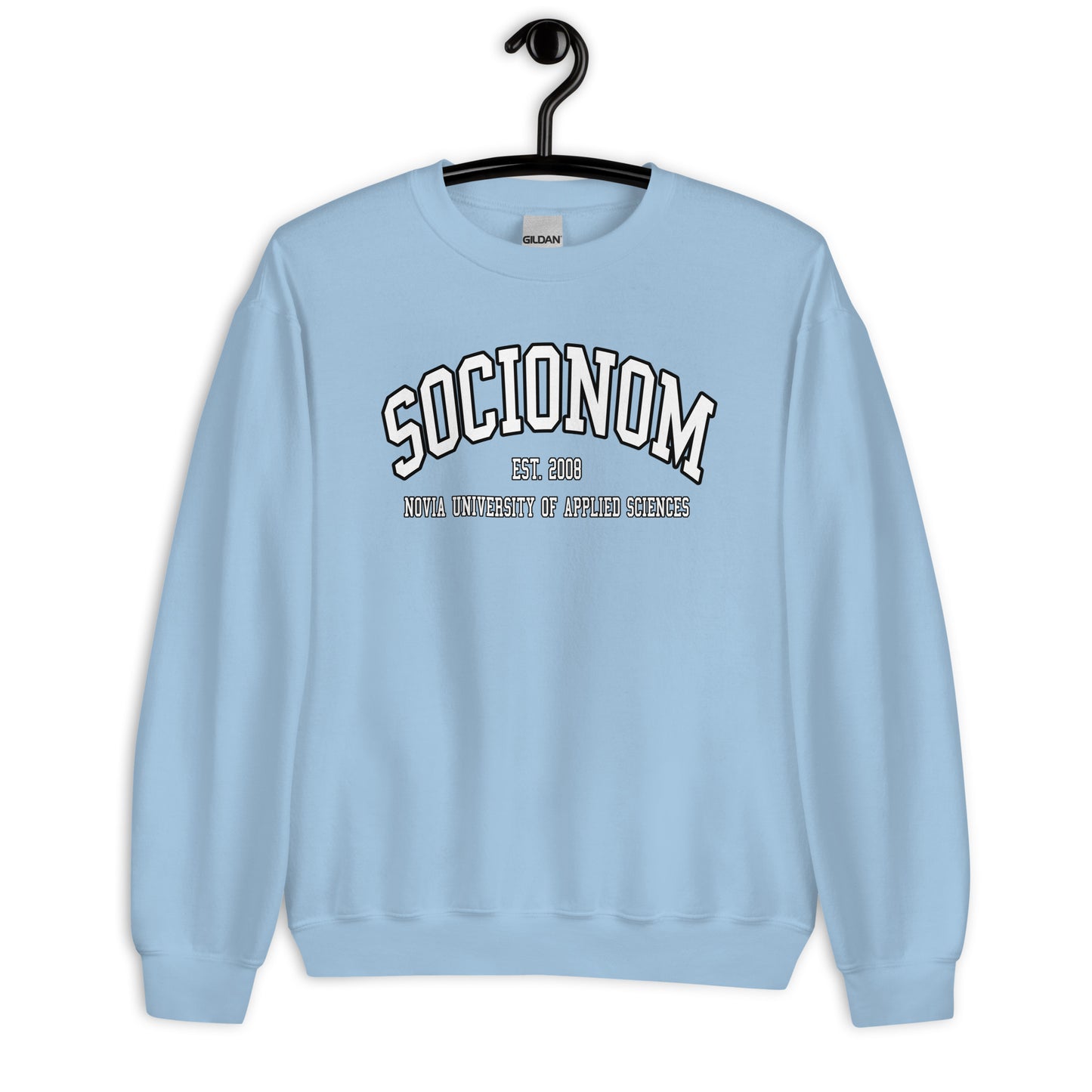 Socionom Sweatshirt Vitt Tryck