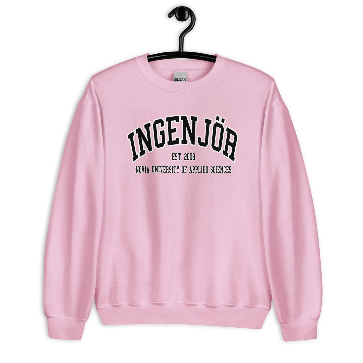 Ingenjör Sweatshirt Svart Tryck