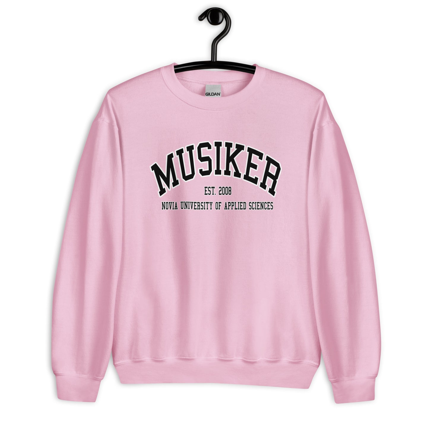 Musiker Sweatshirt Svart Tryck