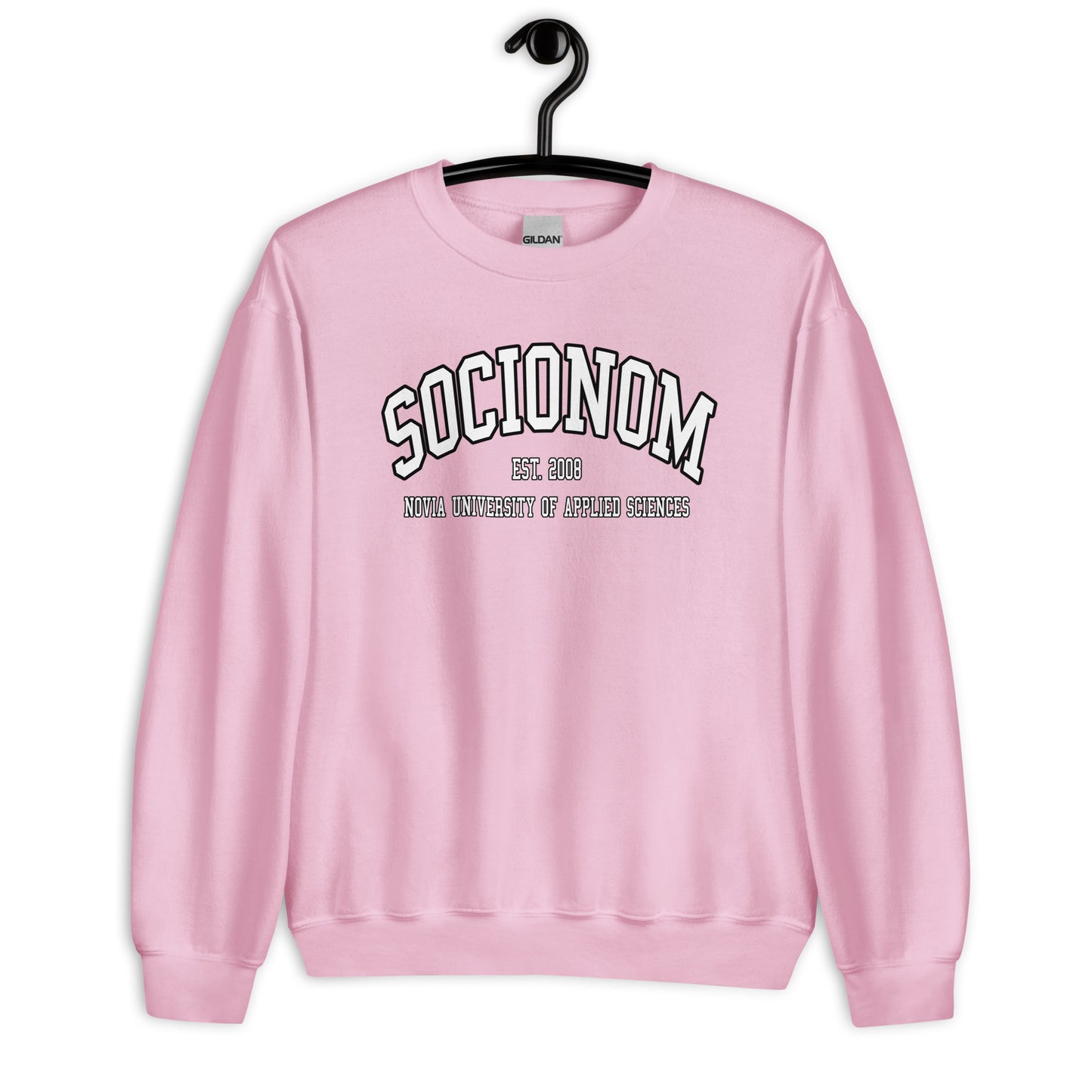 Socionom Sweatshirt Vitt Tryck