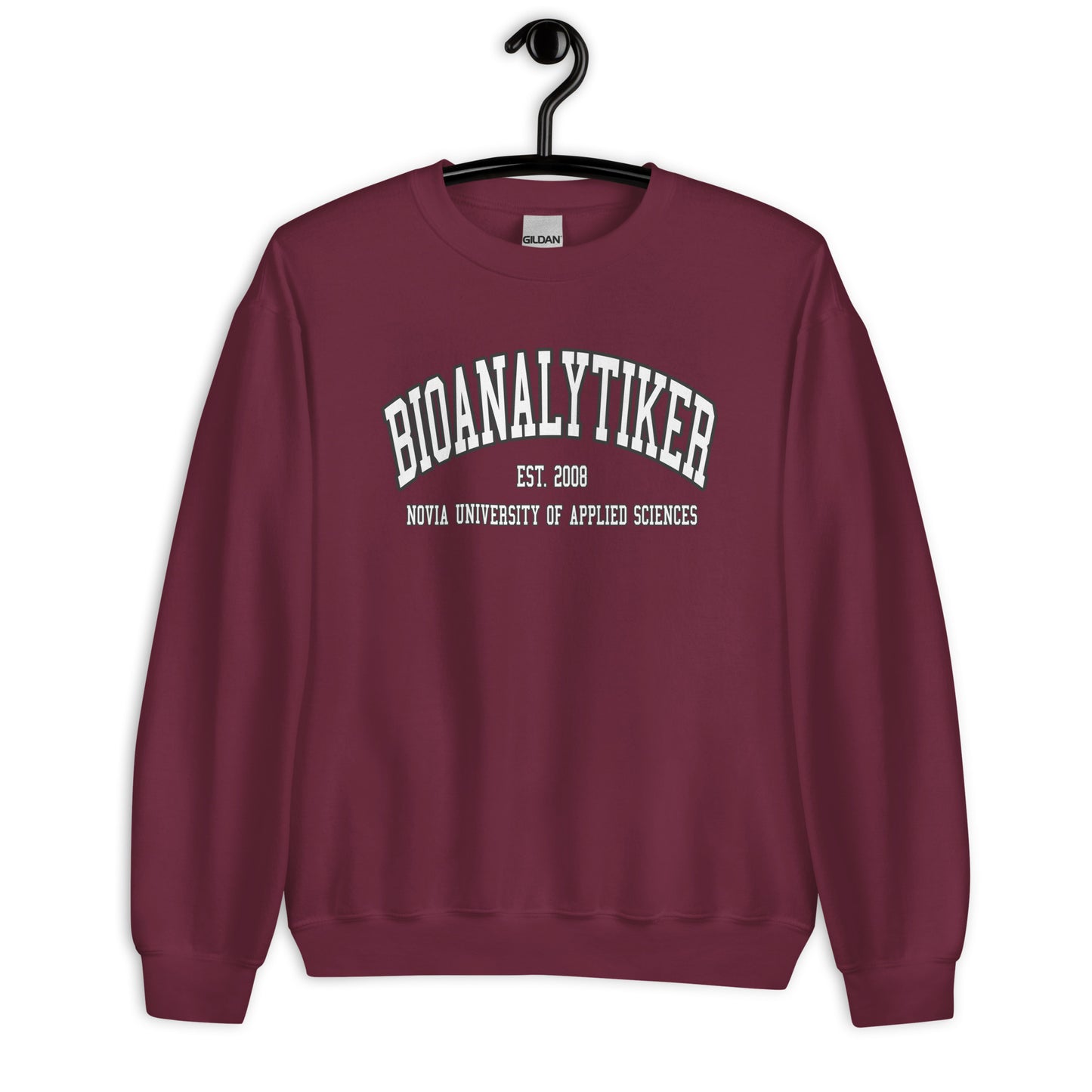 Bioanalytiker Sweatshirt Vitt Tryck