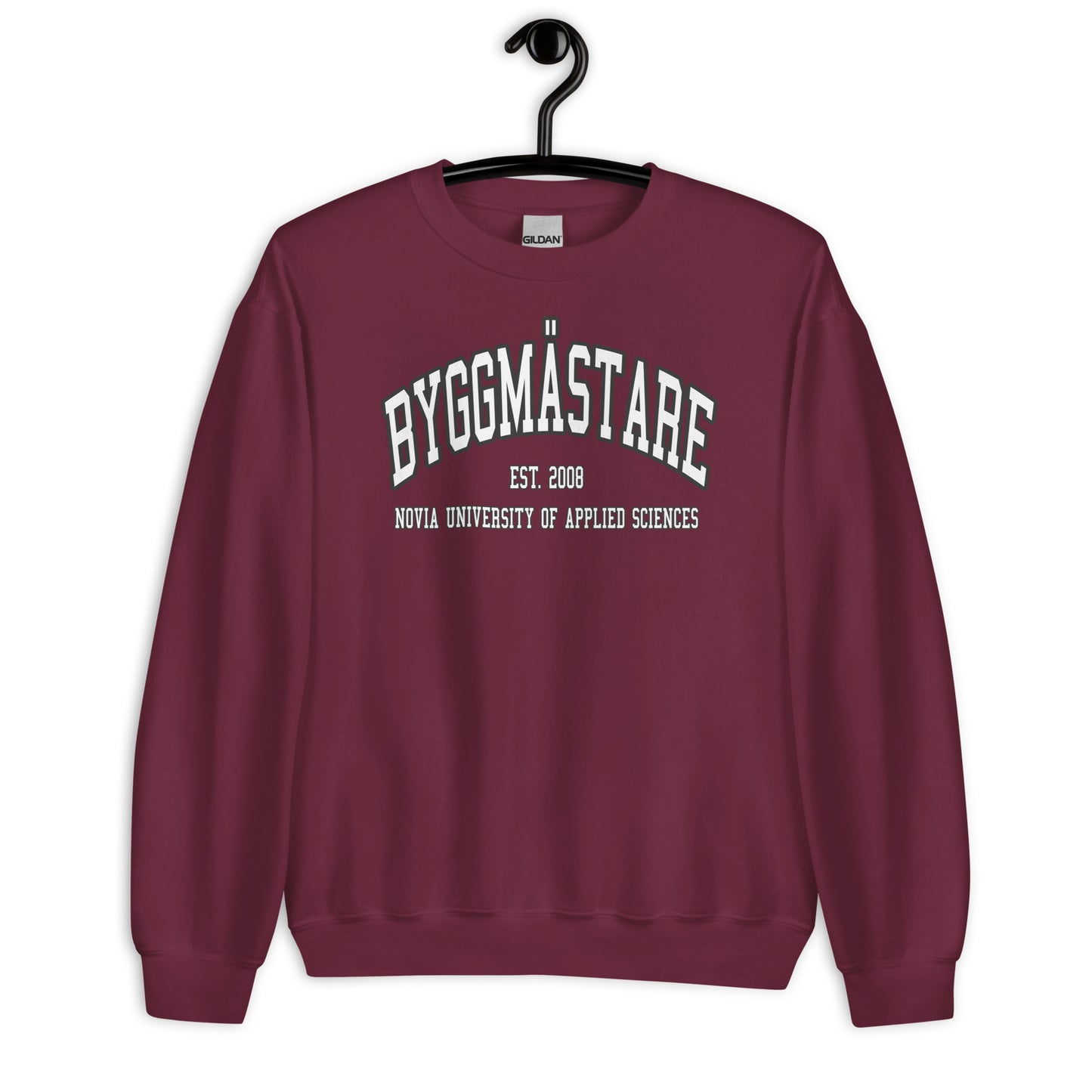 Byggmästare Sweatshirt Vitt Tryck