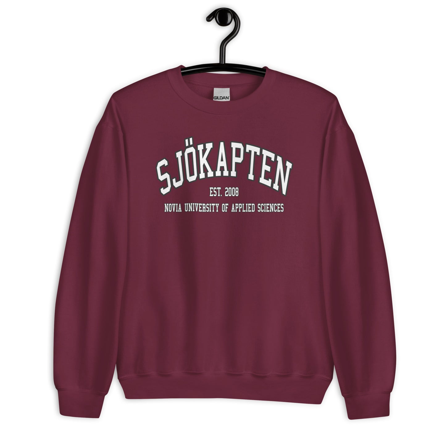 Sjökapten Sweatshirt Vitt Tryck