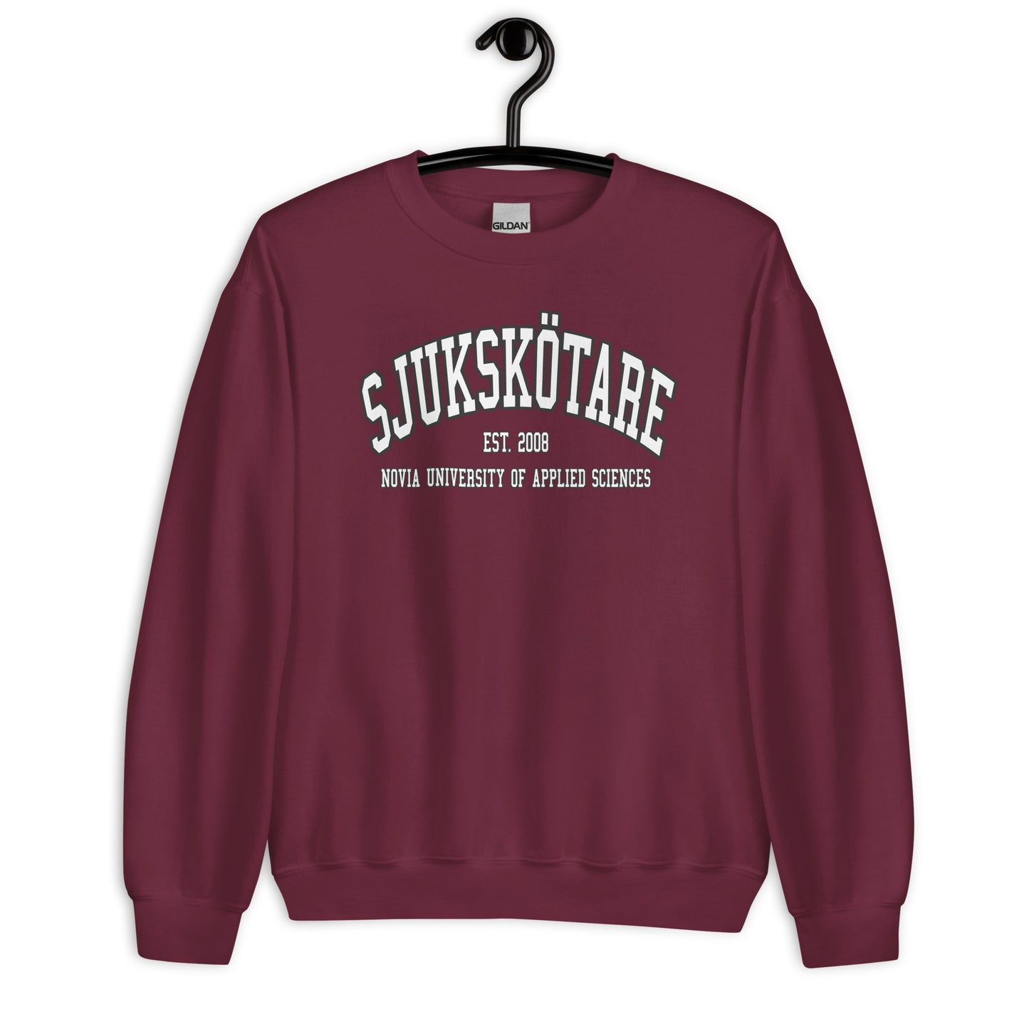 Sjukskötare Sweatshirt Vitt Tryck