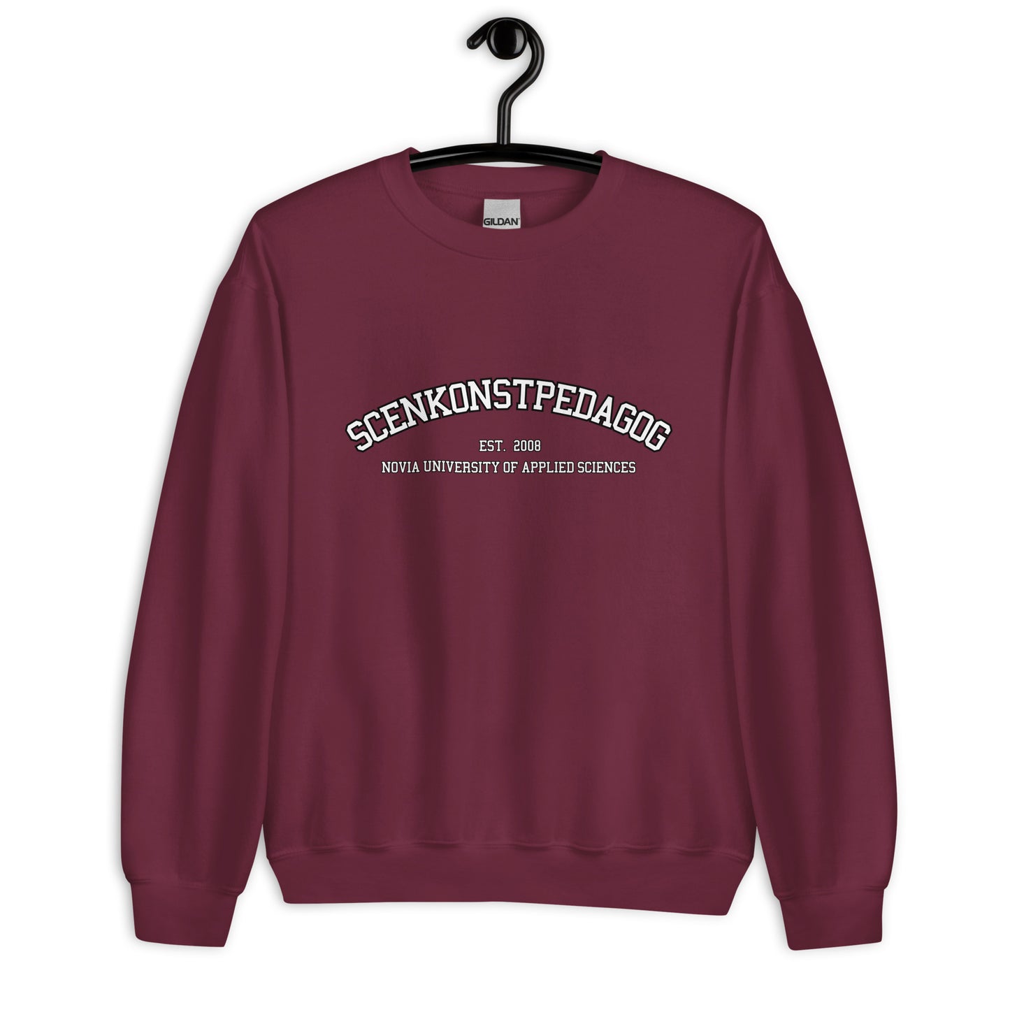 Scenkonstpedagog Sweatshirt Vitt Tryck