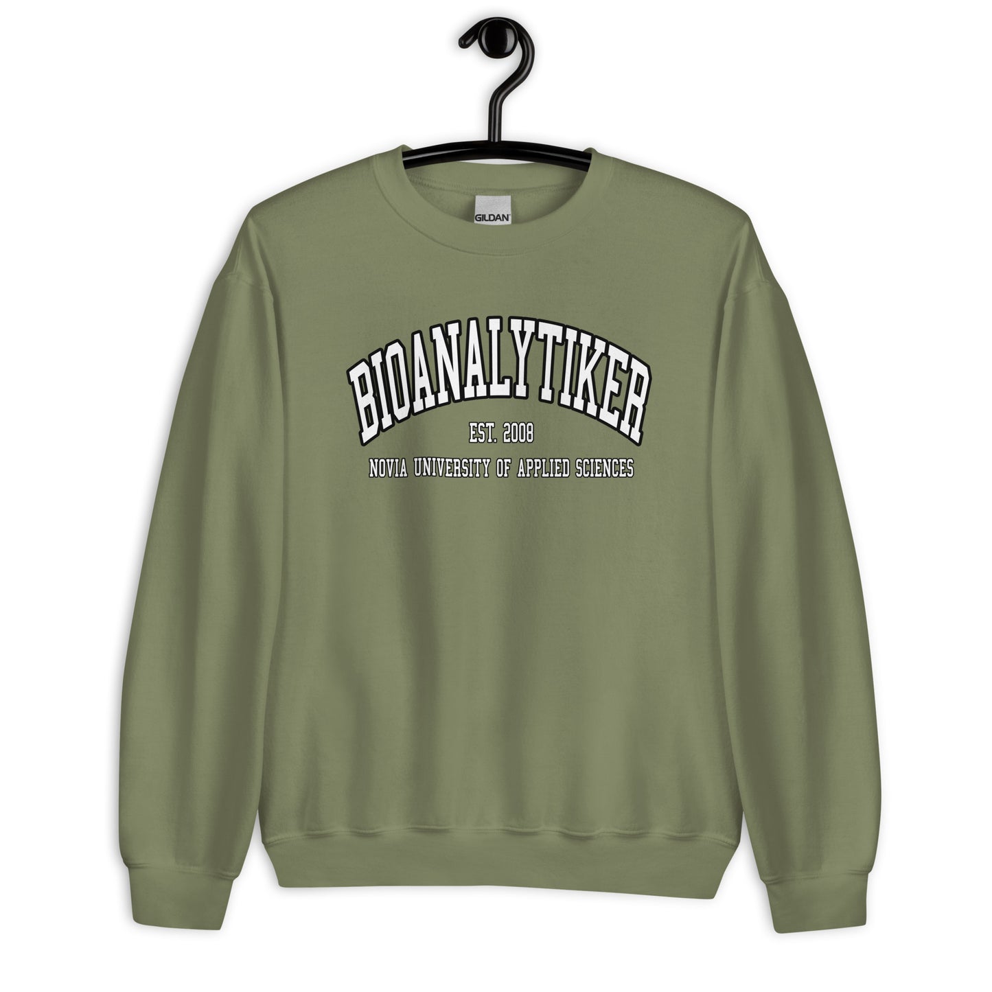 Bioanalytiker Sweatshirt Vitt Tryck