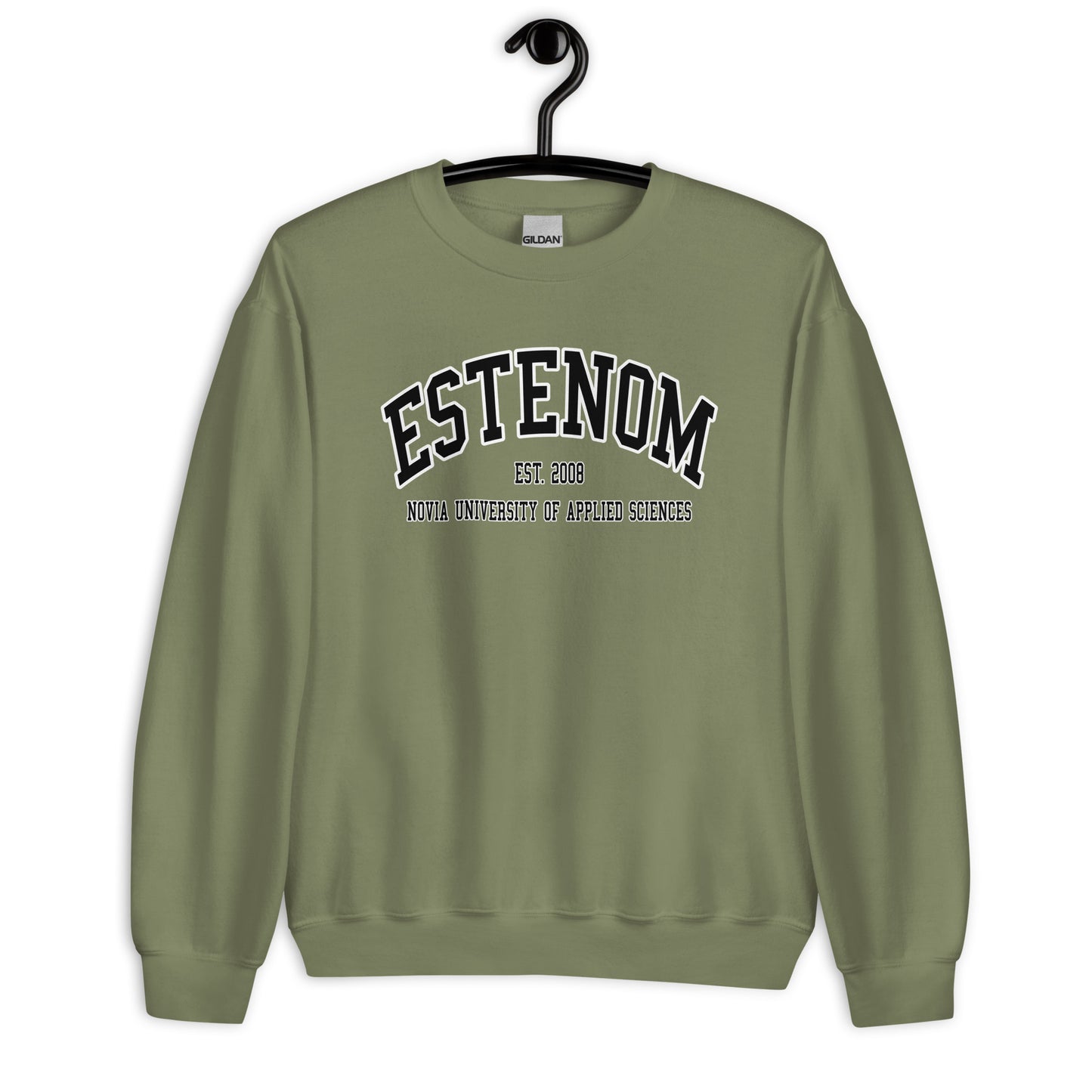 Estenom Sweatshirt Svart Tryck