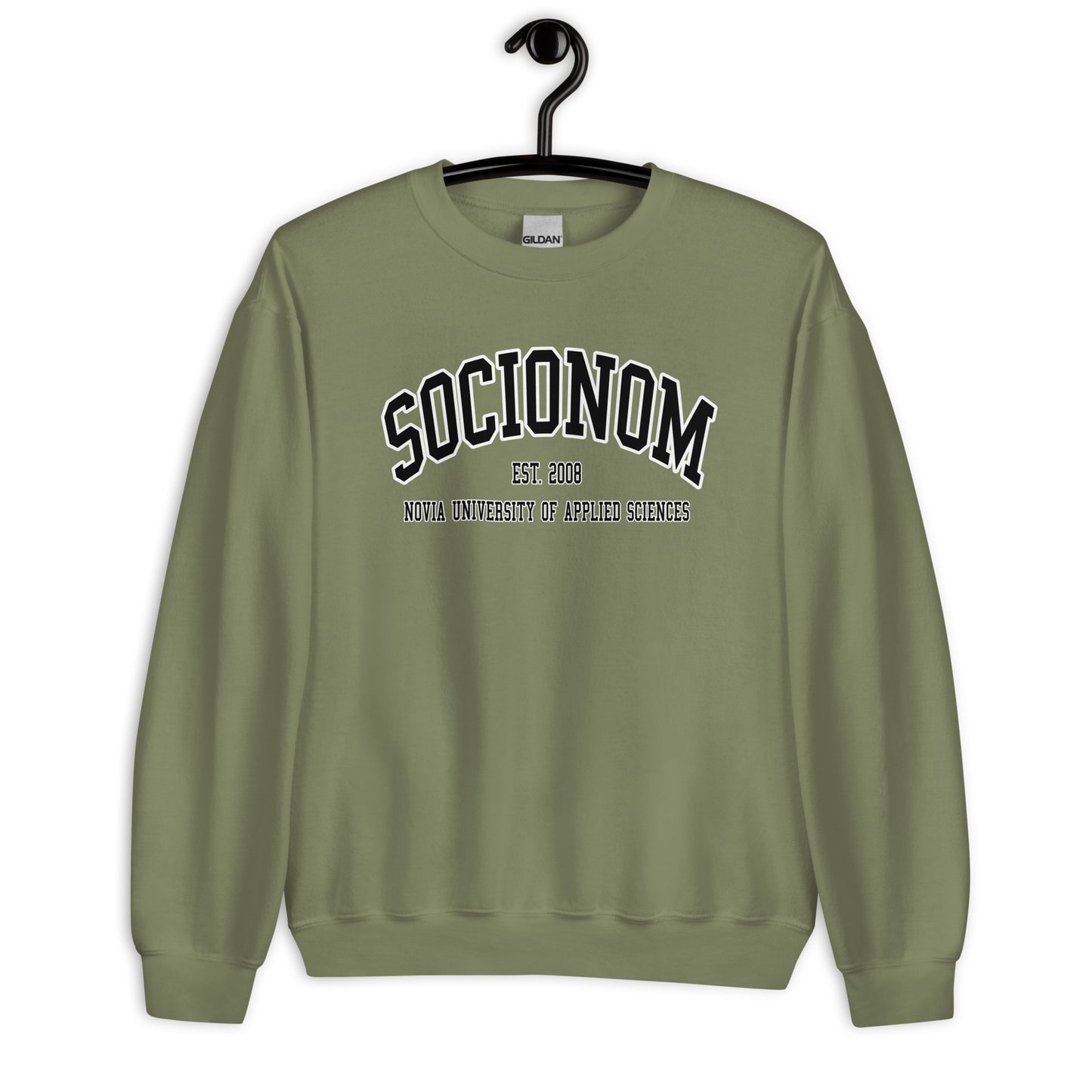 Socionom Sweatshirt Svart Tryck