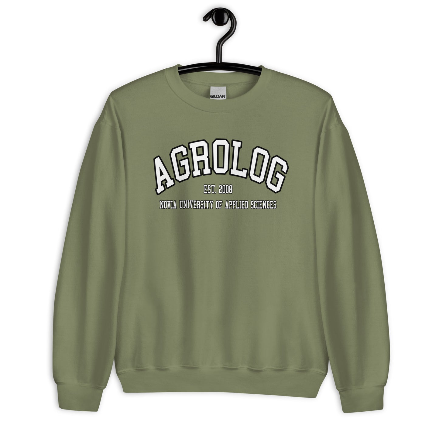 Agrolog Sweatshirt Vitt Tryck