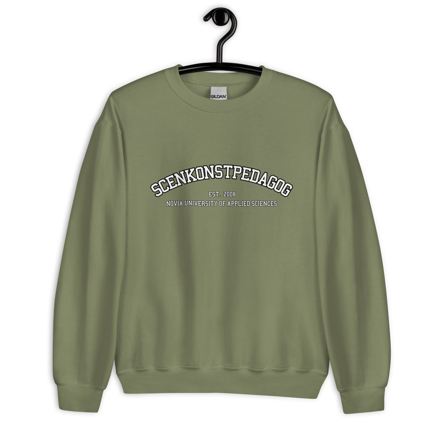 Scenkonstpedagog Sweatshirt Vitt Tryck